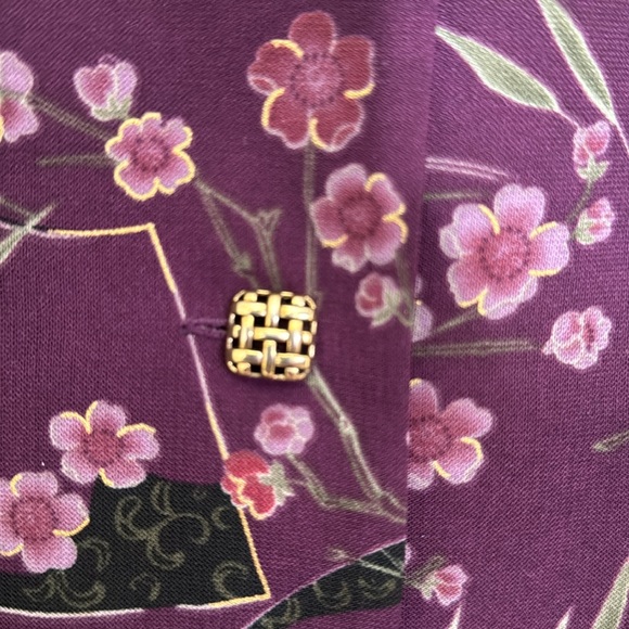 Beautiful Purple & Green Floral Blazer Size 20Wp - Picture 5 of 9